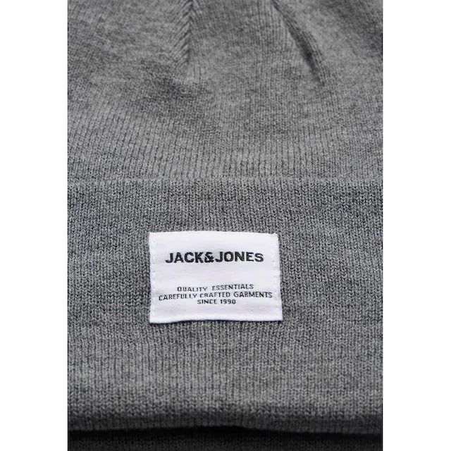 BONNET EN TRICOT JACLONG NOOS - gris chiné