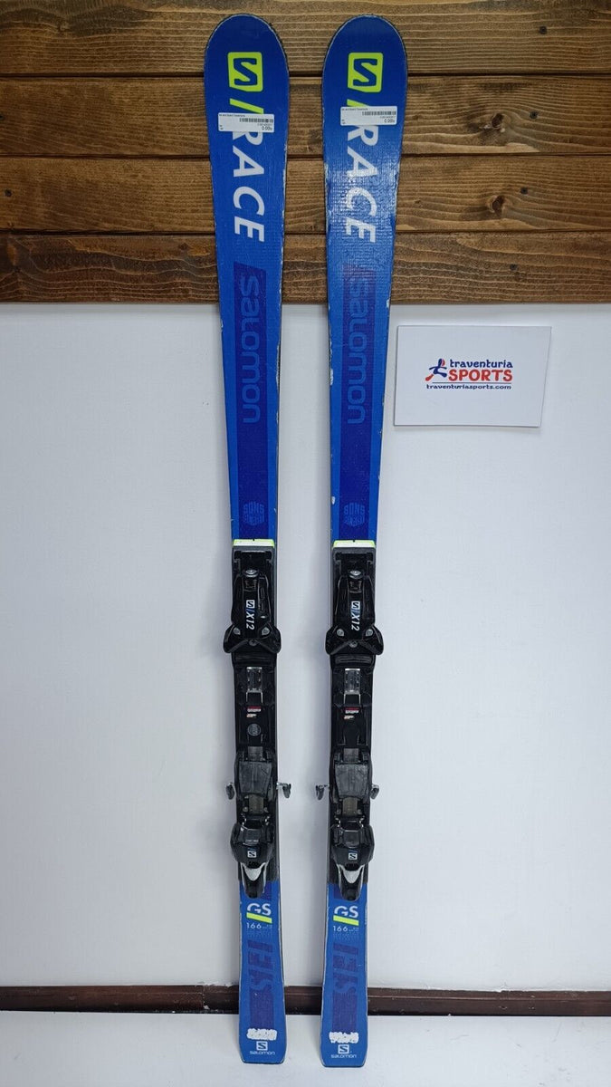 Salomon Race FIS GS 166cm Ski + Salomon 12 Bindings Winter Adventure Winter Salomon Race FIS GS 166cm Ski + Salomon 12 Bindings Winter Adventure Winter