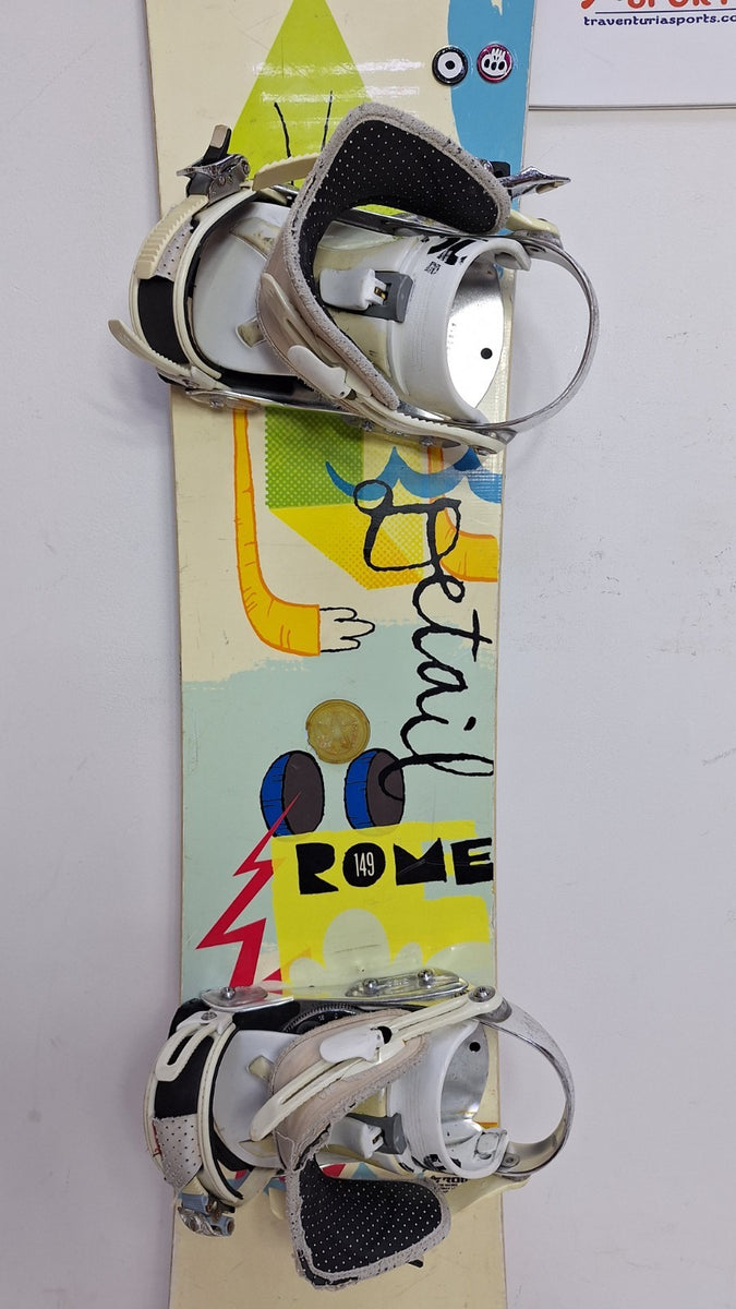 rome detail snowboard 149 Mechanic 2026 dimensional rise in both the nose and tail provides playful response and turn snowboard ROME SDS ARTIFACT, WOODCORE,