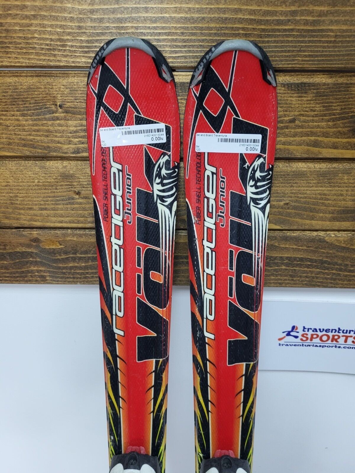 Ski Völkl Racetiger GS JR 120 cm + fixations Marker 4.5 Sports d’hiver Neige Plaisir