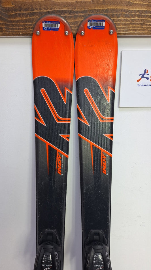 K2 Indy 136cm Ski + Marker 7 Bindings Winter Sport Snow Fun Adventure