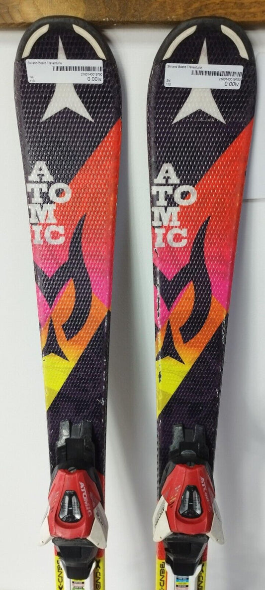 Atomic Redster 110 cm Ski + Atomic 4.5 Bindungen Wintersport