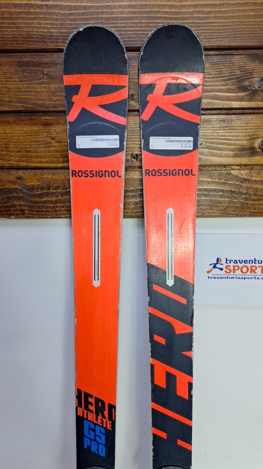 Rossignol Hero FIS GS Pro 165 cm Ski + Rossignol 7 Bindings Winter Fun Snow