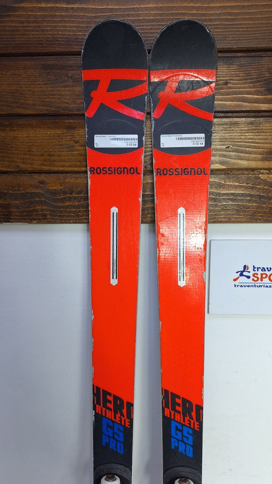 Rossignol Hero FIS GS Pro 165 cm Ski + Rossignol 7 Bindings Winter Fun Snow