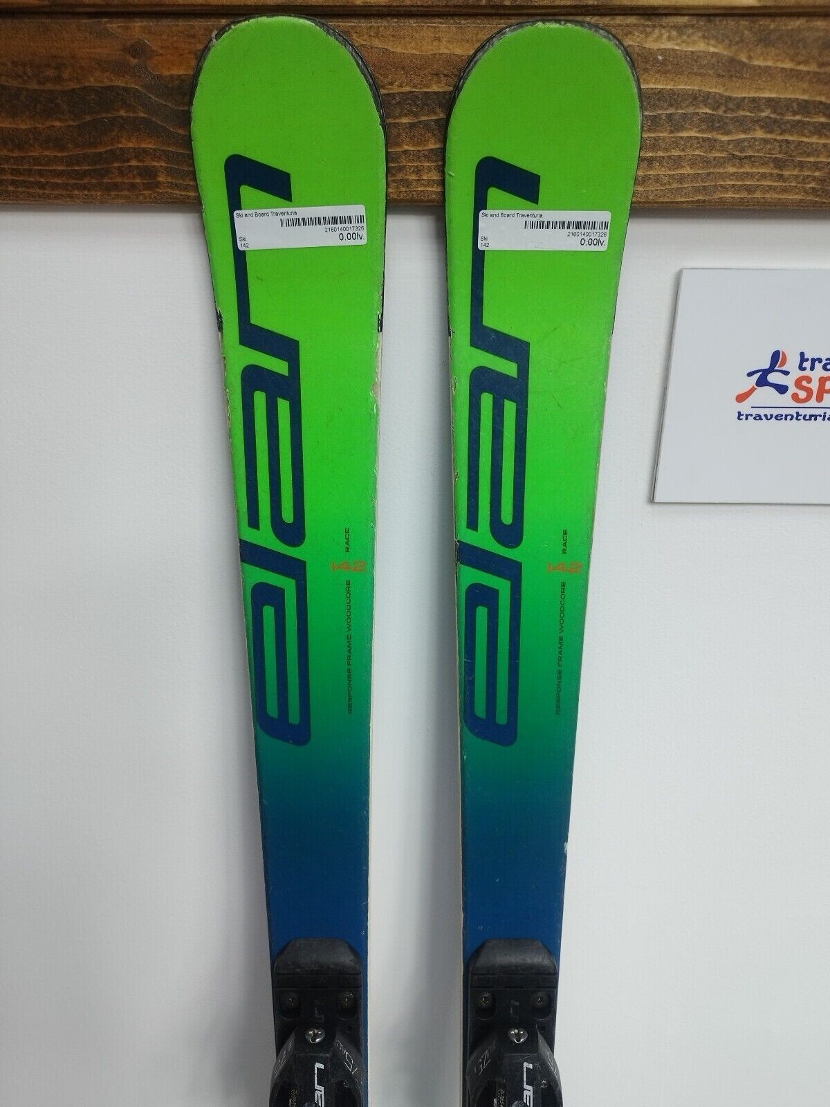 Sci Elan Race GSX 142 cm + attacchi Elan EL 7.5 Divertimento invernale Neve Avventura Sport