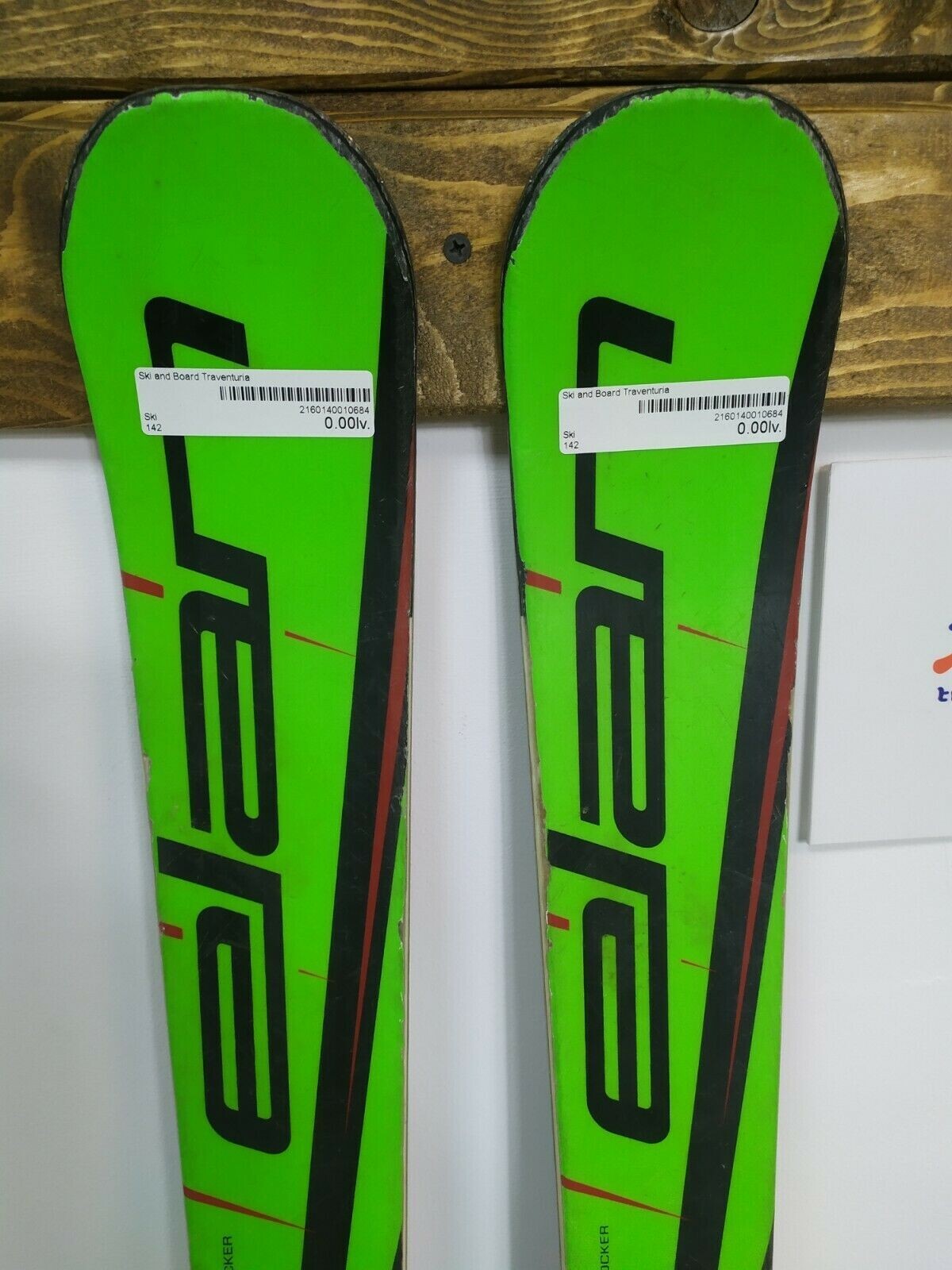 Elan Race RCG 142 cm Skis + fixations Elan 7.5 Divertissement hivernal, neige et plein air