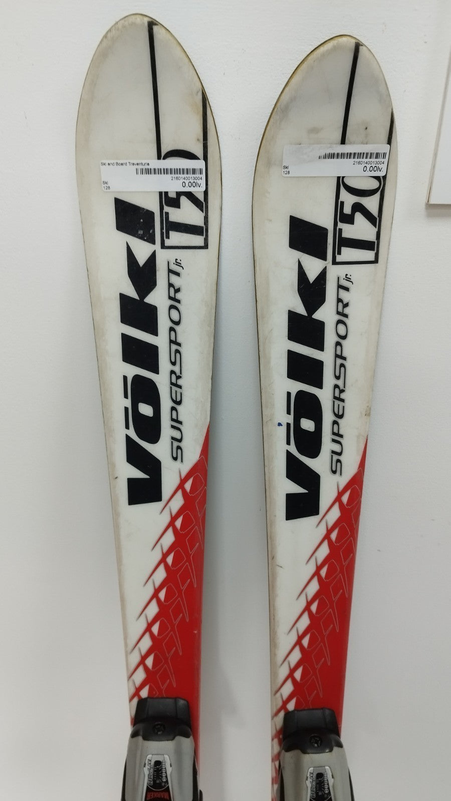 Skis Völkl Supersport T50 128 cm + fixations Marker M 700 Plaisir hivernal
