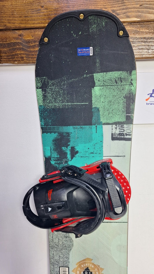 Burton Radius 145L cm Snowboard + Burton M Bindings Winter Snow Adventure