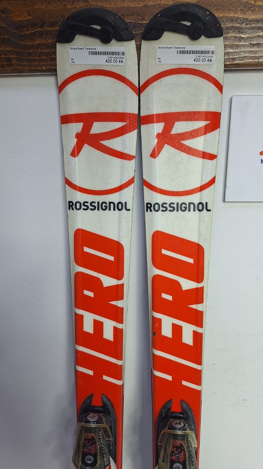 Rossignol Hero J 140 cm Ski + Rossignol 7 Bindings Winter Sport Snow