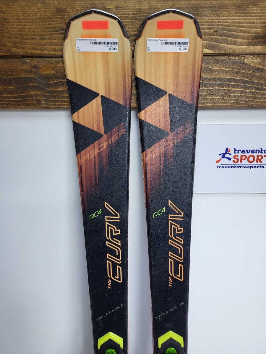 Fischer RC4 The Curv 150 cm Ski + Fischer 11 Bindings Winter