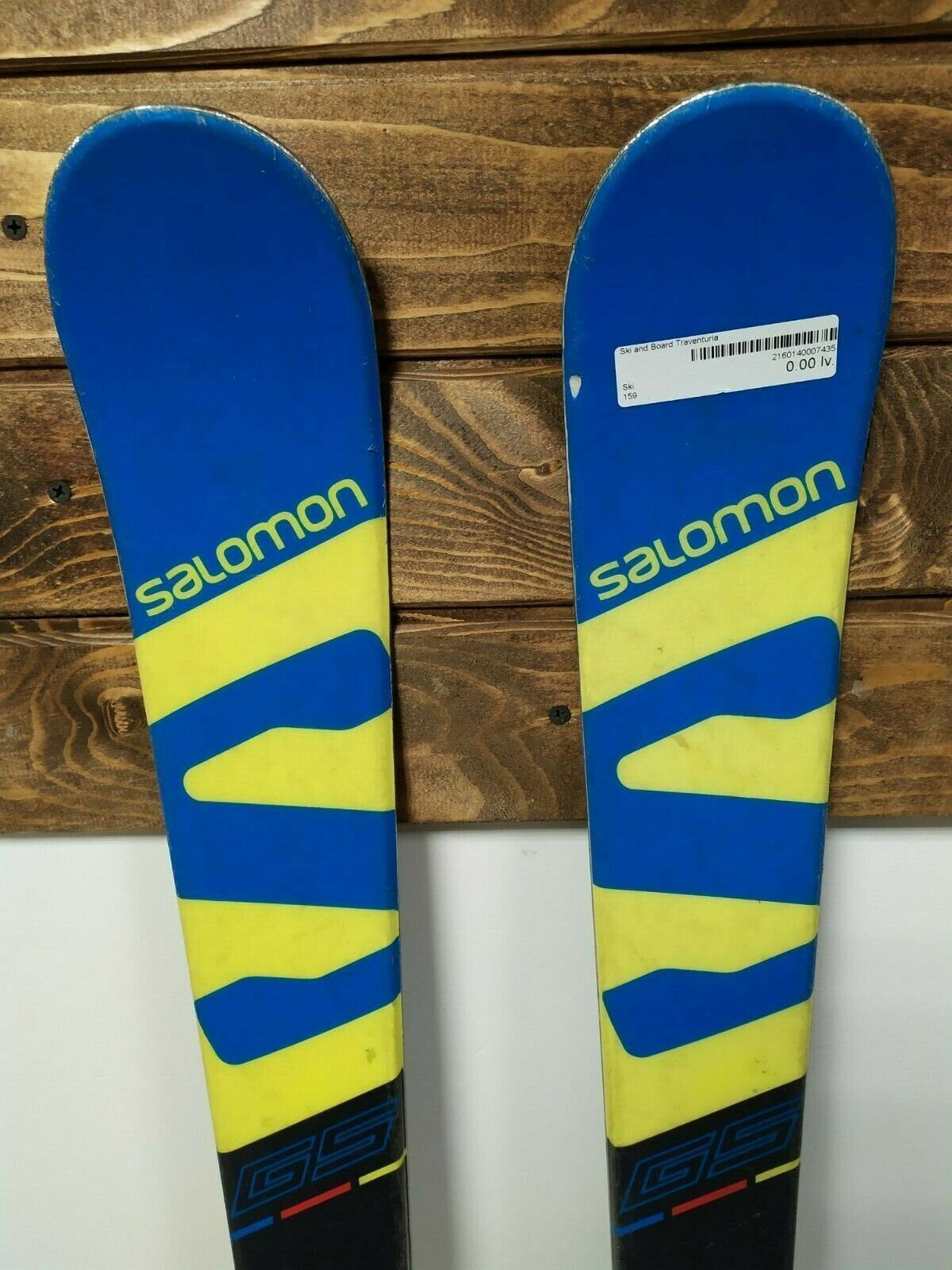 Ski Salomon Xrace JR GS 159 cm + fixations Salomon X12. Neige, sport d’hiver et plein air
