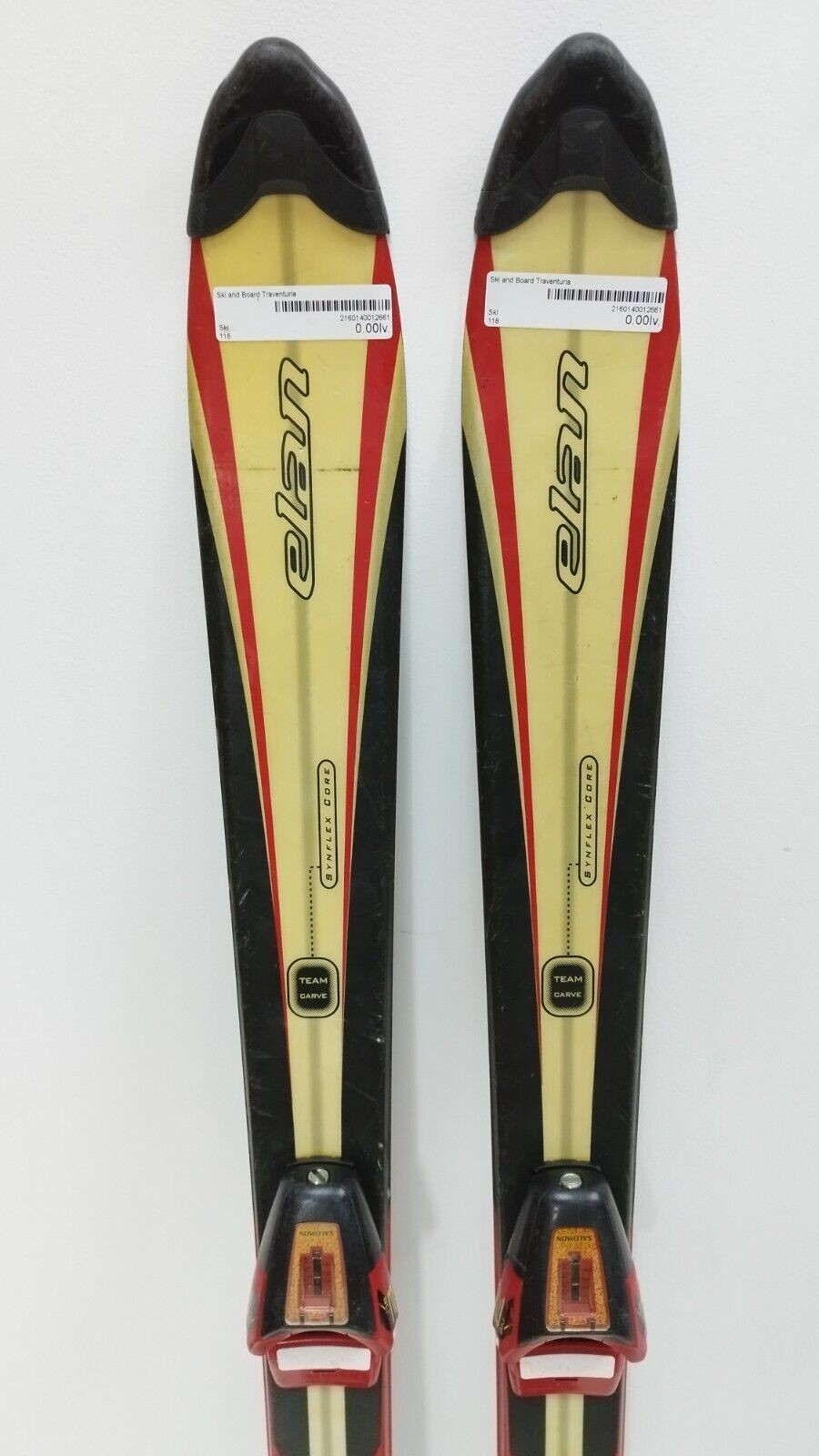 Ski Elan Team Carve 118 cm + fixations Salomon 4.5 Sport d'hiver Plaisir