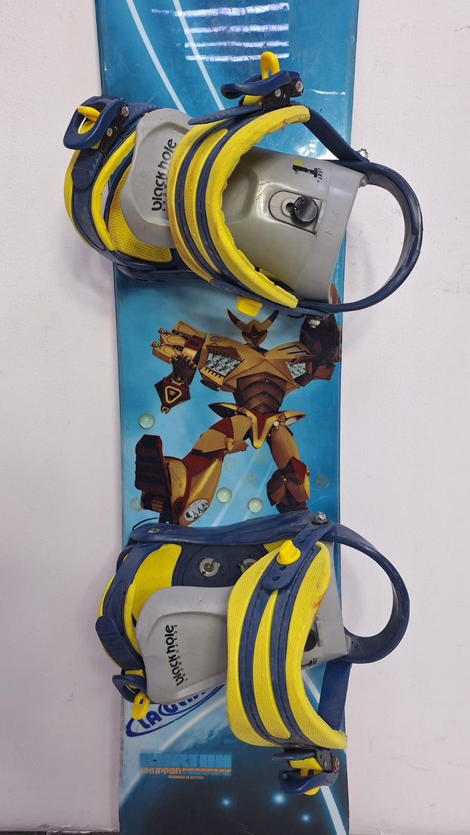 burton chopper snowboard 130 Burton Chopper 130 cm Snowboard + Blackhole S Bindings Winter Snow Adv –  Traventuria Sports