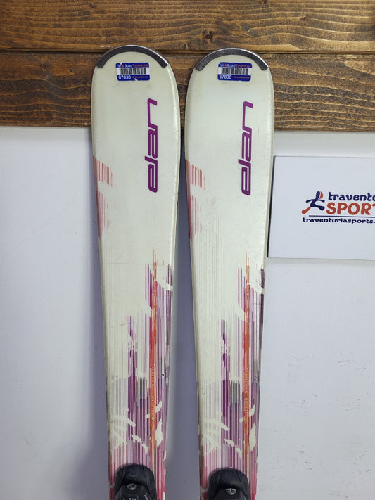 Sci Elan Snow White 146 cm + attacchi Elan ESP7.5 Divertimento invernale