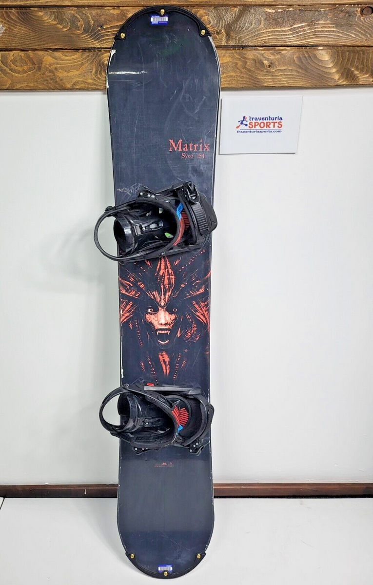 Matrix Syco 154 cm Snowboard + Elan Size M Bindings Adventure Matrix Syco 154 cm Snowboard + Elan Size M Bindings Adventure