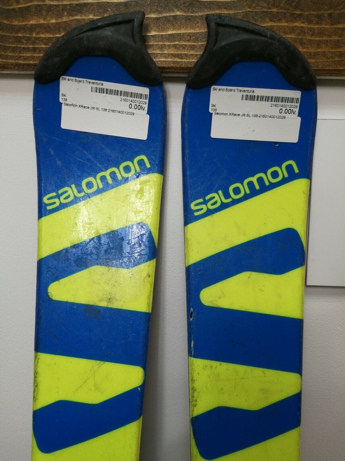 Sci Salomon SL XRace JR 138 cm + attacchi Salomon Z10 Inverno Neve Sport all'aria aperta