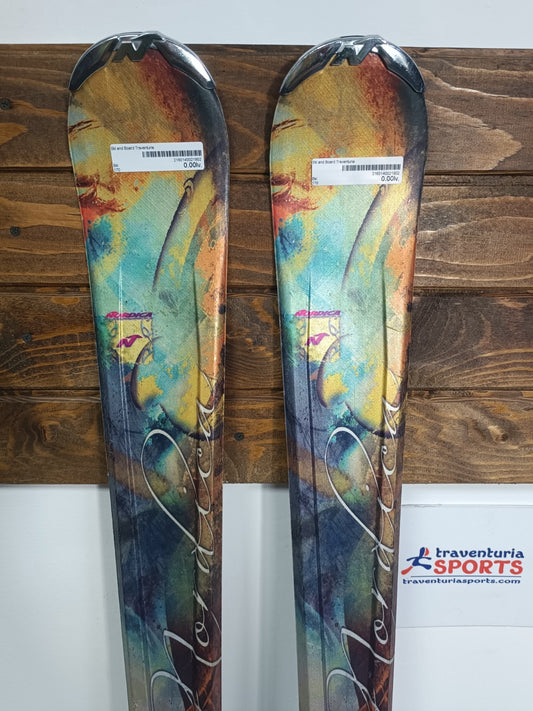 Nordica Fate 170 cm Ski + Marker 10 Bindings Winter Snow Sport Outdoor