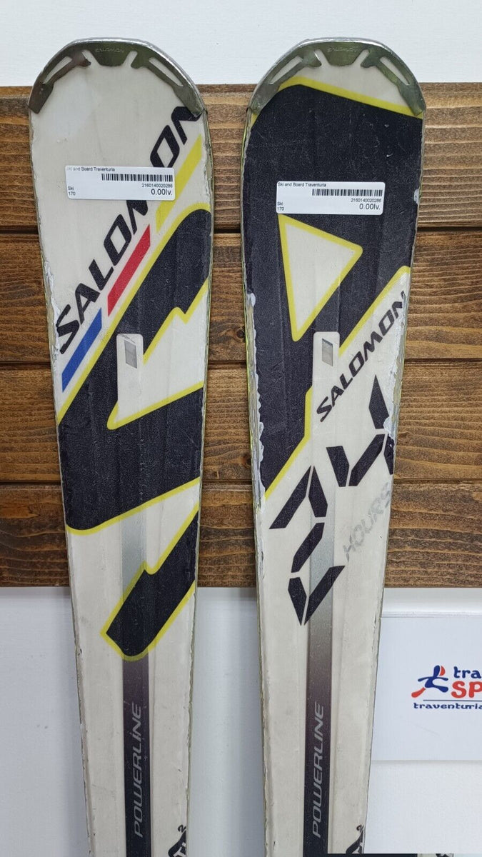 salomon 2012 ski Salomon 24 HRS 170 cm Ski + Salomon 12 Bindings Winter Sport Adventure – Traventuria Sports