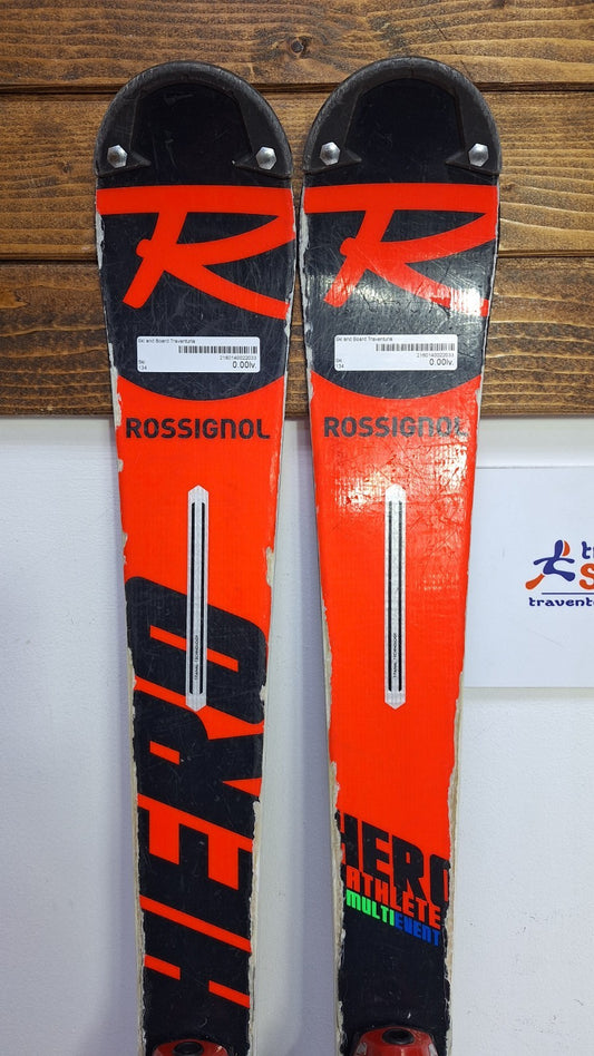 Rossignol Hero Athlete Multievent 134 cm Ski + Atomic 7.5 Bindings Winter Snow