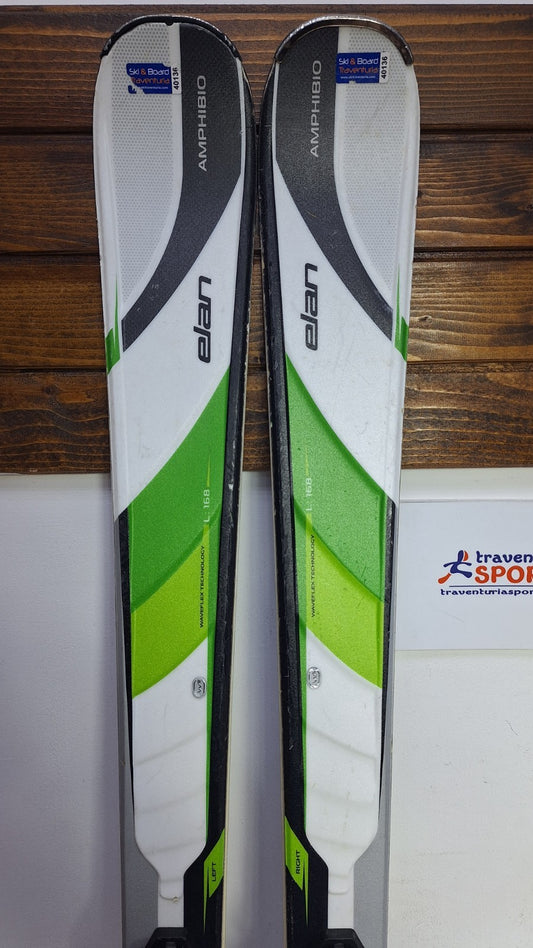 Elan Amphibio 78 168cm Ski + Elan EL 10 Bindings Winter Adventure Outdoor