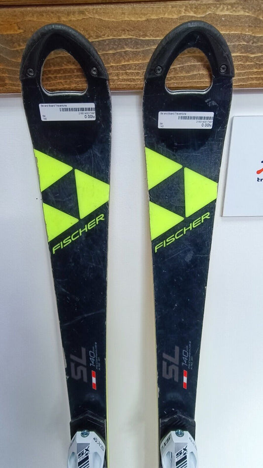 Fischer RC4 SL FIS 140 cm Ski + neue Tyrolia 7.5 Bindungen Wintersport