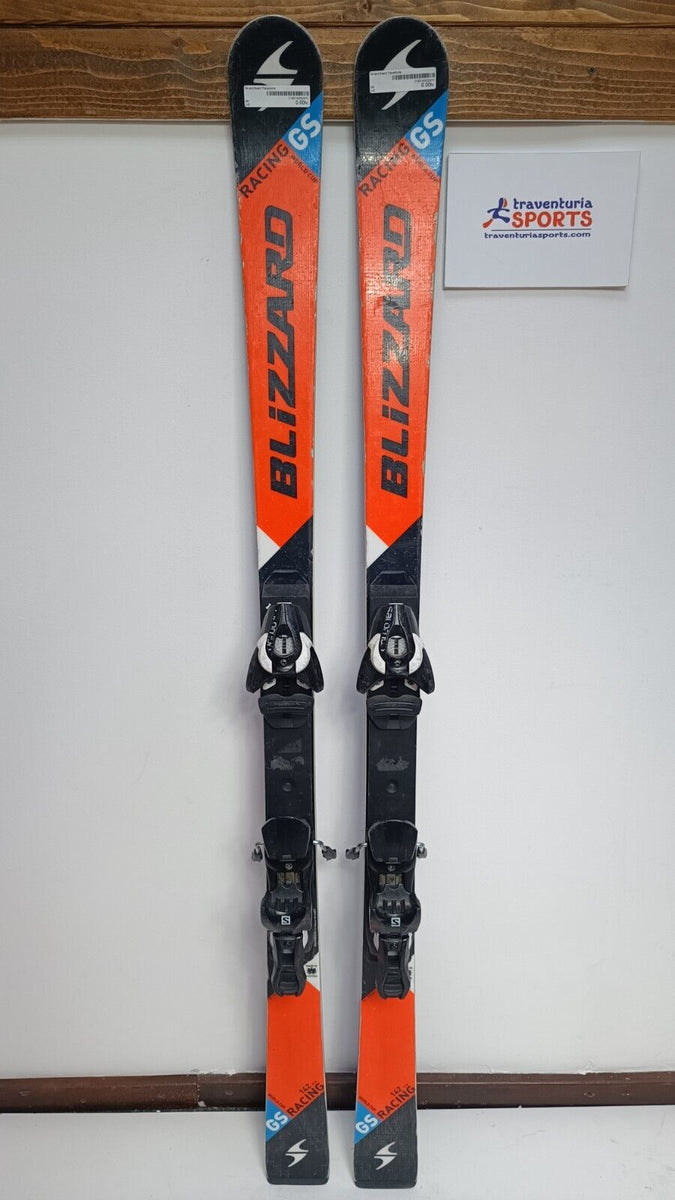 Blizzard Racing GS 142 cm Ski + Salomon 10 Bindings Winter Fun