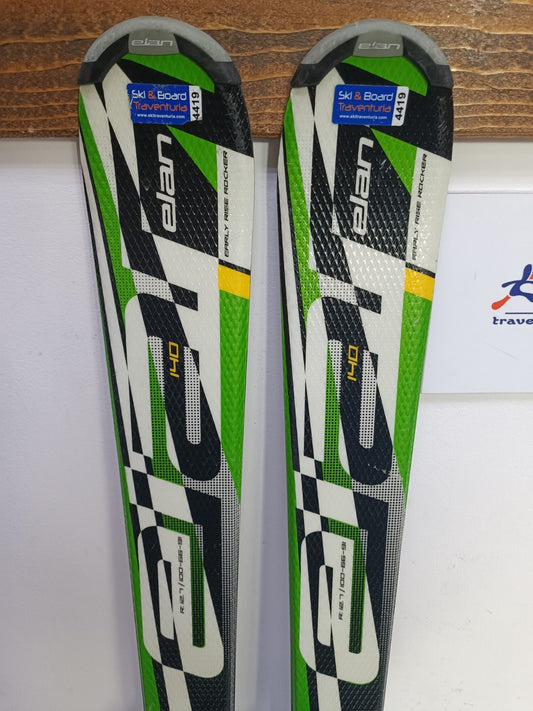 Elan Exar Pro 140 cm Ski + Elan ESP 7.5 Bindungen Sport Schnee Winter Spaß Abenteuer