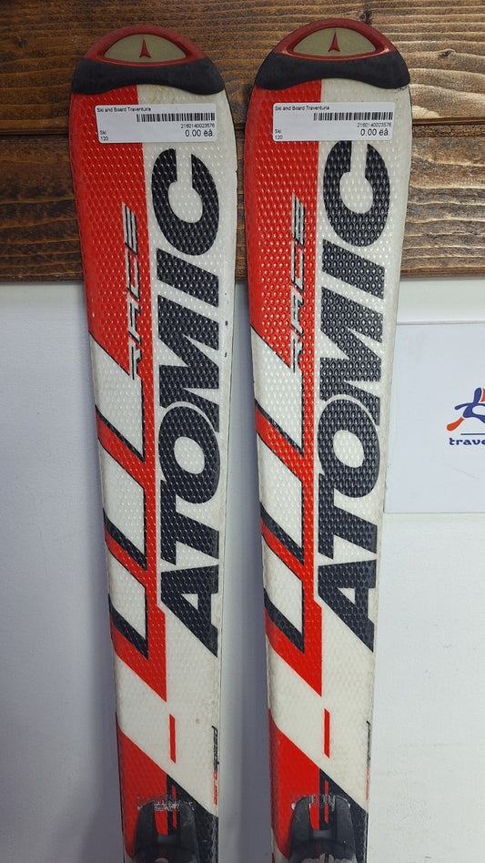 Atomic Pro Race 8 120 cm Skis + Salomon 4.5 Bindings Winter Sport Snow