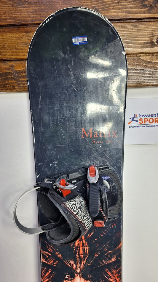 Matrix Syco 154 cm Snowboard + HEAD Rental M Bindings Winter Snow Adventure Fun