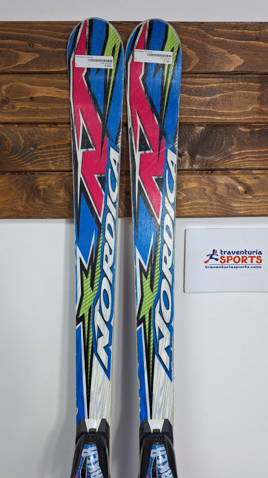 Nordica Dobermann J GS 170 cm Skis + Marker 12 Bindings Winter Fun Snow