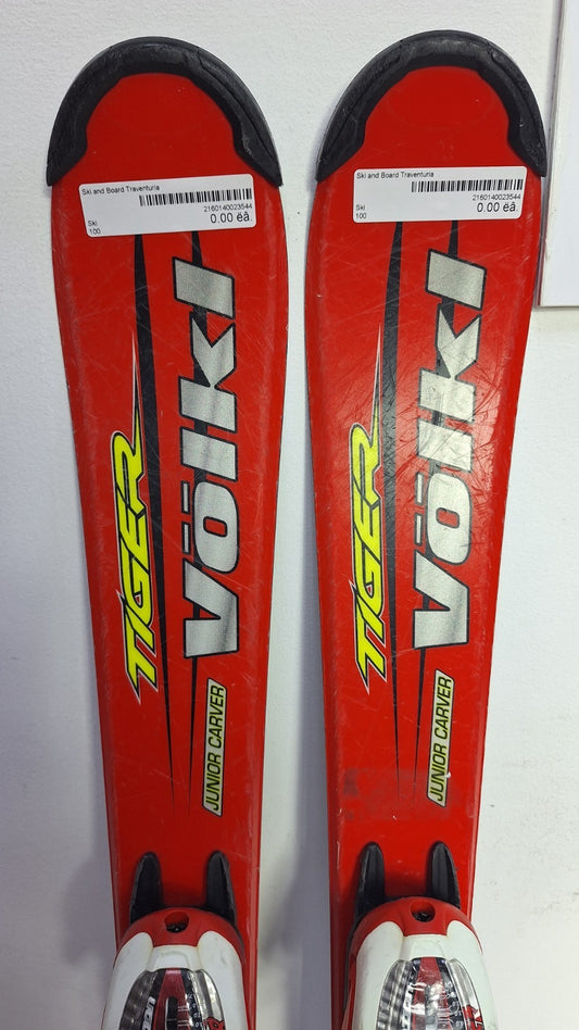 Volkl Tiger JR Carver 100cm Ski + Marker 4.5 Bindings Winter Sport Fun