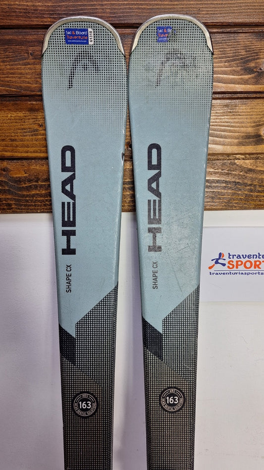 HEAD Shape CX 163cm Ski + Tyrolia SP 10 Bindings Winter Sport Fun Snow