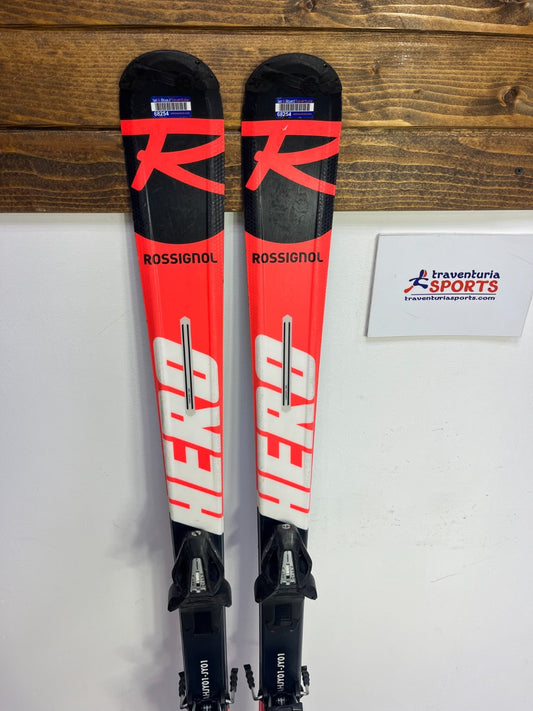 Sci Rossignol Hero J 150 cm + attacchi Elan ESR 10 Divertimento invernale Sport sulla neve