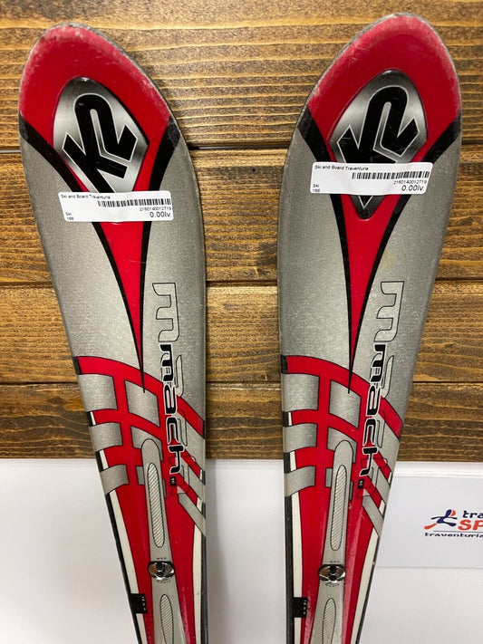 K2 Mach 166 cm Ski + Marker 12 Bindings Sport Winter Adventure Fun Outdoor Snow