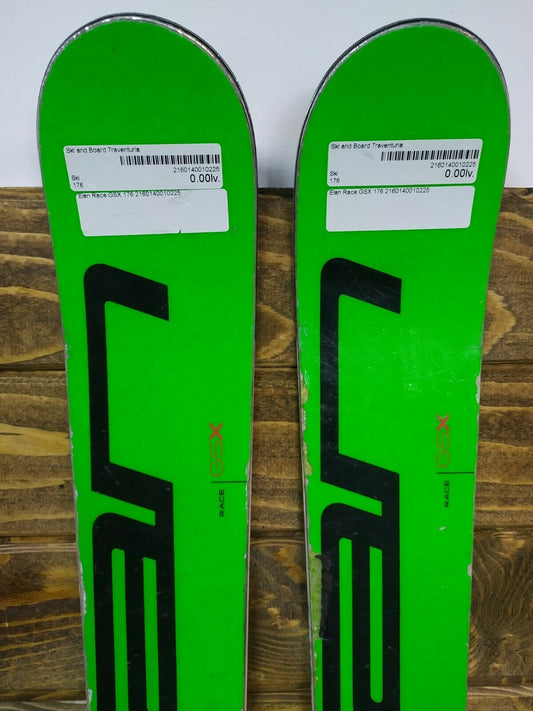 Elan Race GSX 176 cm Skis + BRAND NEW Tyrolia SX10 Bindings Winter Fun Snow BSL