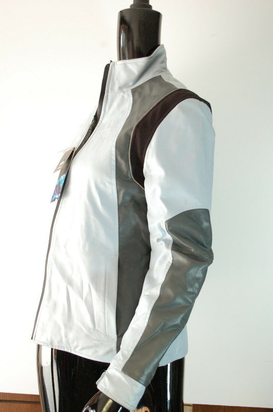 Zerorh+ Modische, warme und sportliche Jacke aus Kunstleder, NEU