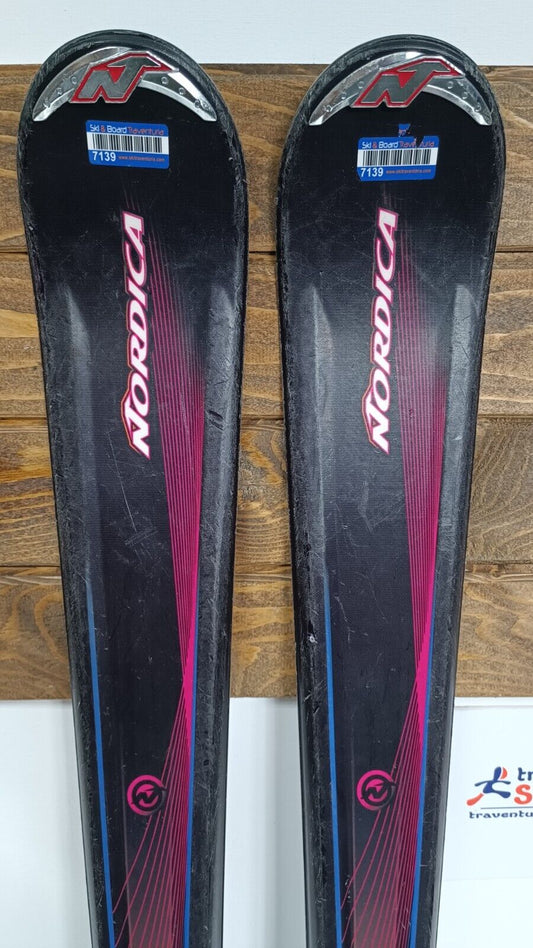 Nordica Fate 170 cm Ski + Nordica N Pro 12 Bindings Winter Snow Sport Outdoor