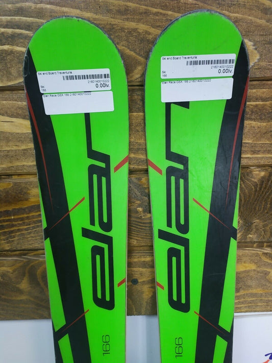 Elan Race GSX 166 cm Skis + BRAND NEW Tyrolia SX10 Bindings Winter Fun Snow BSL
