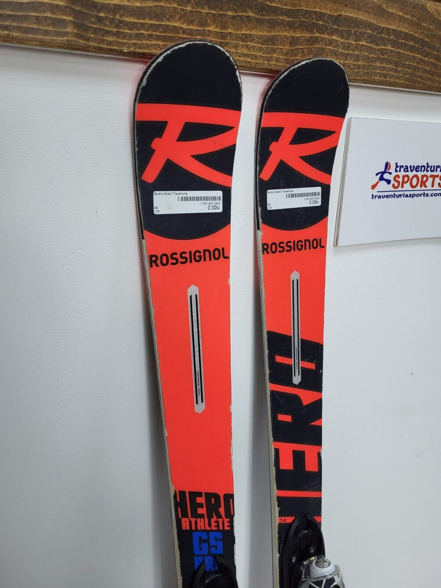 Rossignol Hero Athlete GS Pro A14 135 cm Ski + BRAND NEW Look Xpress 7  Bindings