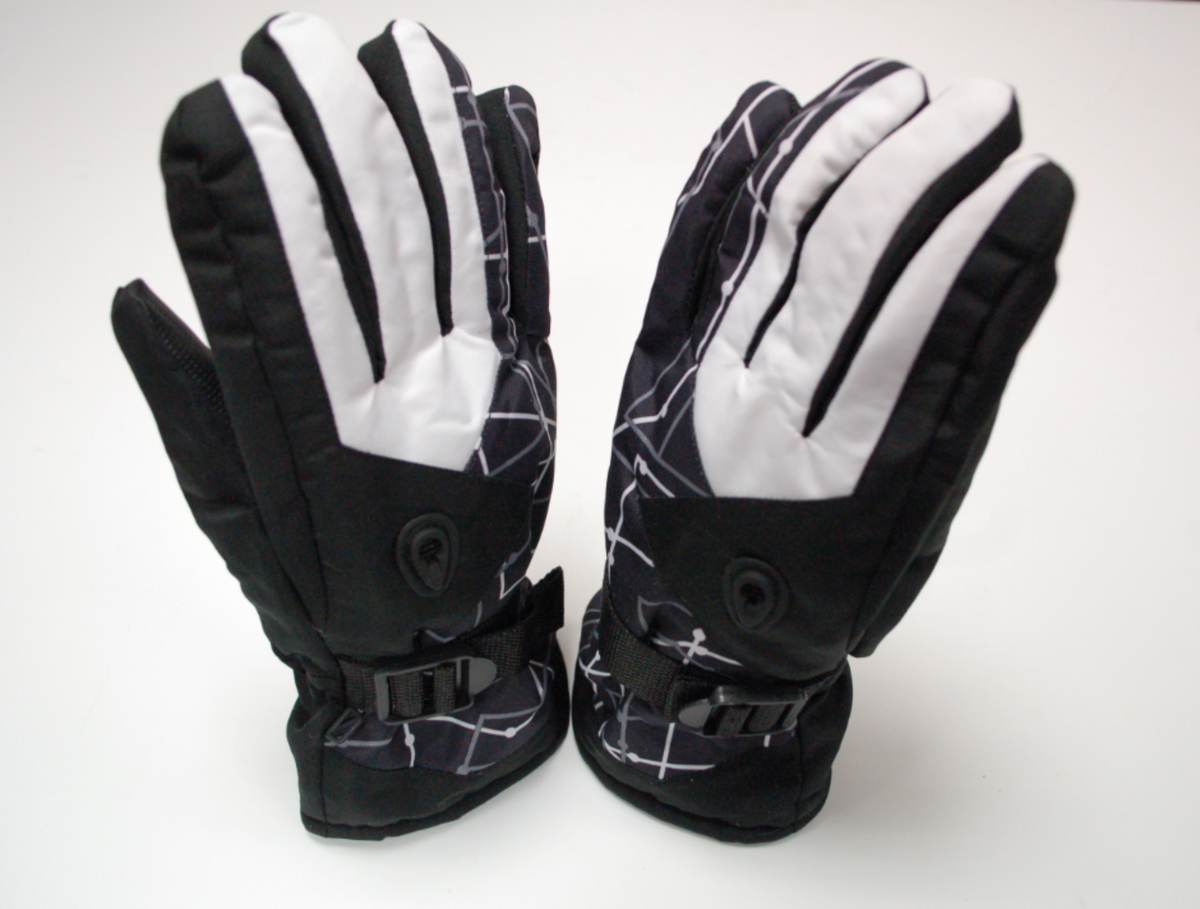 Beiei ski gloves white