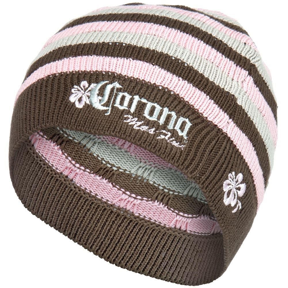 Corona Small Flower Ladies Stone Beanie inside
