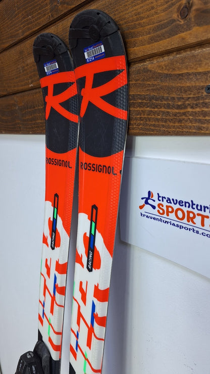Ski Rossignol Hero J 150 cm + fixations Elan ESP 7.5 Plaisir hivernal Sports de neige