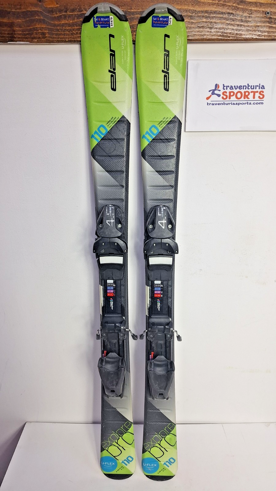 Elan Explore Pro 110 cm  Ski + Elan ESP 4.5 Bindings Adventure Winter Sport Snow