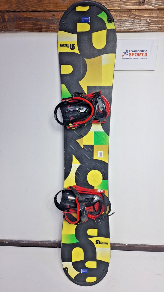Burton Progression 147 cm Snowboard + Burton M  Bindings Winter Snow Adventure