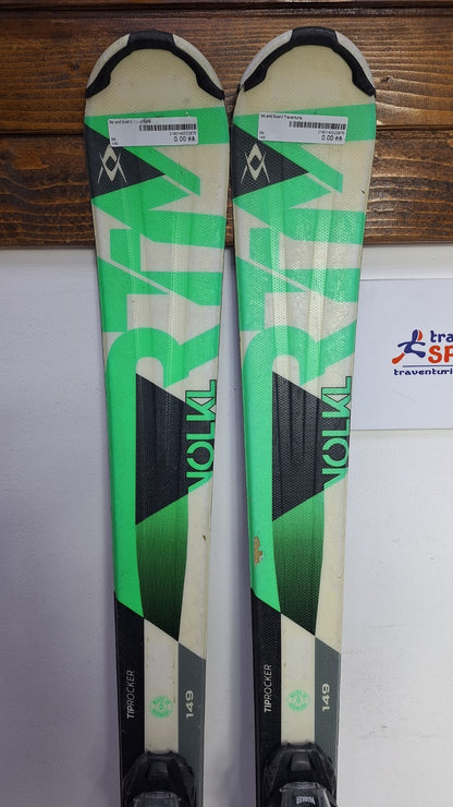 Volkl RTM 149 cm Ski + Marker 10 Bindings Fun Snow Winter Sport Piste