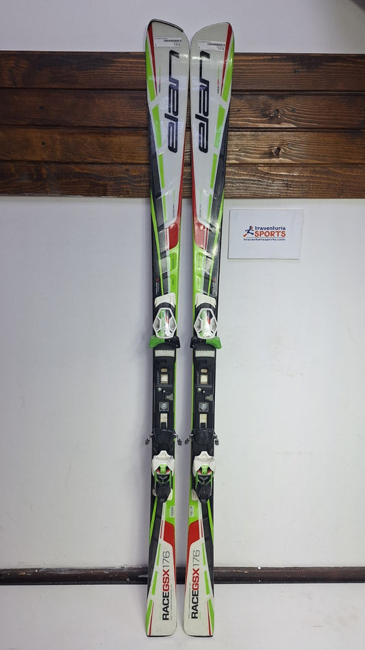 Elan Race GSX 176 cm Skis + Elan 14 Bindings Winter Fun Snow
