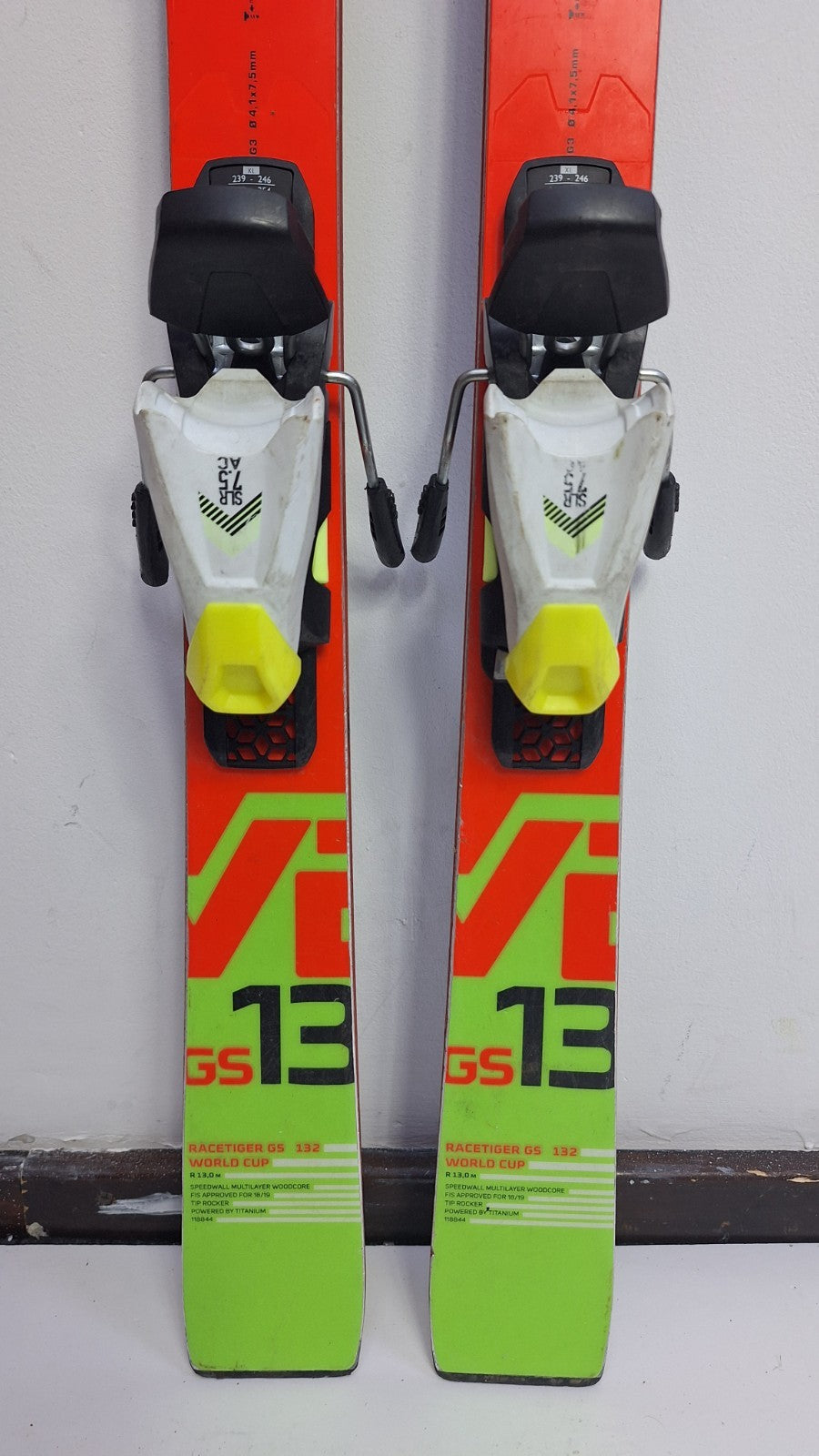 Völkl Racetiger GS 132 cm Ski + HEAD SLR 7.5 Bindings Winter Sport Snow Fun