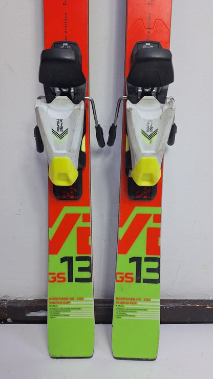 Völkl Racetiger GS 132 cm Ski + HEAD SLR 7.5 Bindings Winter Sport Snow Fun