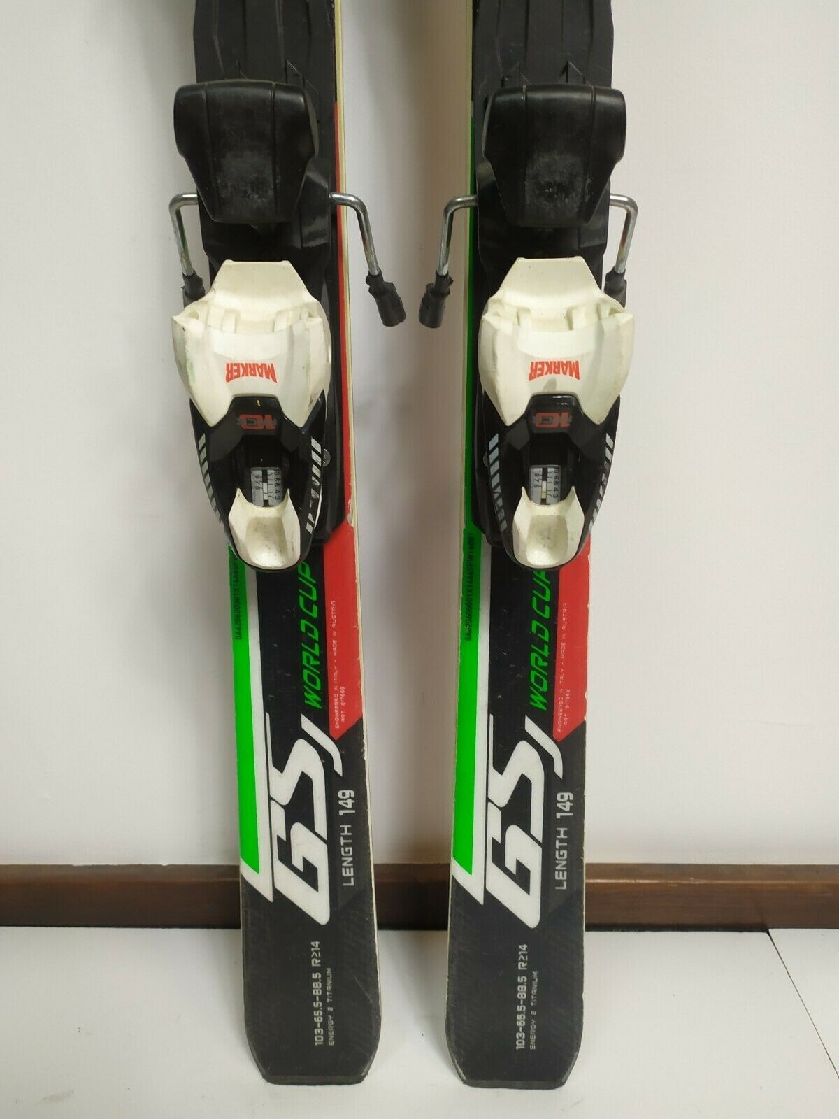 Nordica Dobermann GS J WC 149 cm Ski + Marker Race 10 Bindings Sport Winter Fun