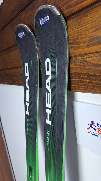 HEAD Supershape e-Magnum  156cm Ski + Head PRD 12  Bindings Winter Sport